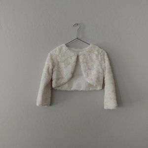 Sweet Kids Long Sleeve Shrug, Size 10, Ivory